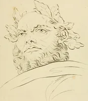 An illustration from Physiognomical sketches by Lavater (1802)