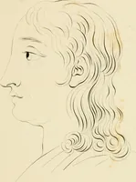 An illustration from Physiognomical sketches by Lavater (1802)