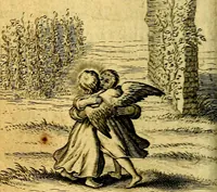 An illustration from Pia desideria authore Hermanno Hugone (1628)