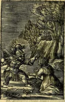 An illustration from Pia desideria; emblematis, elegiis & affectibus SS. Patrum illustrata (1628)