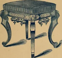 An illustration from Piano stool catalogue and wholesale price list. (1877)