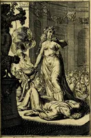 An illustration from Pictura loquens; sive, Heroicarum tabularum Hadriani Schoonebeeck, enarratio et explicatio (1695)