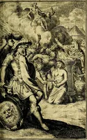 An illustration from Pictura loquens; sive, Heroicarum tabularum Hadriani Schoonebeeck, enarratio et explicatio (1695)