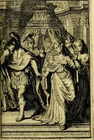 An illustration from Pictura loquens; sive, Heroicarum tabularum Hadriani Schoonebeeck, enarratio et explicatio (1695)