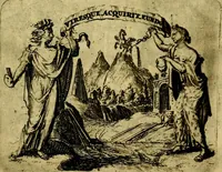 An illustration from Pictura loquens; sive, Heroicarum tabularum Hadriani Schoonebeeck, enarratio et explicatio (1695)