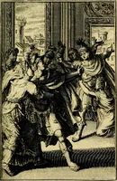 An illustration from Pictura loquens; sive, Heroicarum tabularum Hadriani Schoonebeeck, enarratio et explicatio (1695)