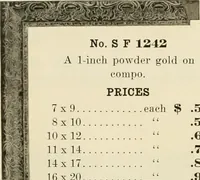 Picture 155 of 221 from Picture frame mouldings, room mouldings, framed pictures, trays, lamps, imported novelties and specialties for the furniture trade, mirrors, picture hardware, fine gold gilding, portrait frames, artist materials and mat boards / Walter L. Lillie. (1913), leaf 85