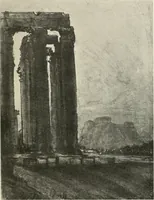 An illustration from Pictures in the Land of Temples; reproductions of a series of lithographs made in the Land of Temples, March-June 1913; (1915)