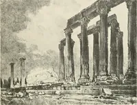 An illustration from Pictures in the Land of Temples; reproductions of a series of lithographs made in the Land of Temples, March-June 1913; (1915)
