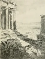 An illustration from Pictures in the Land of Temples; reproductions of a series of lithographs made in the Land of Temples, March-June 1913; (1915)