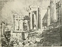 An illustration from Pictures in the Land of Temples; reproductions of a series of lithographs made in the Land of Temples, March-June 1913; (1915)