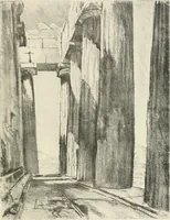 An illustration from Pictures in the Land of Temples; reproductions of a series of lithographs made in the Land of Temples, March-June 1913; (1915)
