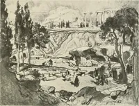An illustration from Pictures in the Land of Temples; reproductions of a series of lithographs made in the Land of Temples, March-June 1913; (1915)
