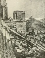 An illustration from Pictures in the Land of Temples; reproductions of a series of lithographs made in the Land of Temples, March-June 1913; (1915)
