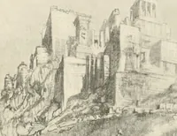 An illustration from Pictures in the Land of Temples; reproductions of a series of lithographs made in the Land of Temples, March-June 1913; (1915)