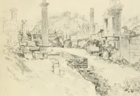 An illustration from Pictures in the Land of Temples; reproductions of a series of lithographs made in the Land of Temples, March-June 1913; (1915)
