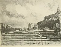 An illustration from Pictures in the Land of Temples; reproductions of a series of lithographs made in the Land of Temples, March-June 1913; (1915)