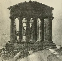 An illustration from Pictures in the Land of Temples; reproductions of a series of lithographs made in the Land of Temples, March-June 1913; (1915)