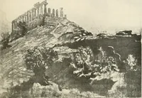 An illustration from Pictures in the Land of Temples; reproductions of a series of lithographs made in the Land of Temples, March-June 1913; (1915)