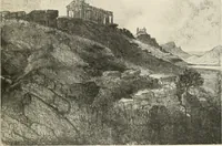 An illustration from Pictures in the Land of Temples; reproductions of a series of lithographs made in the Land of Temples, March-June 1913; (1915)