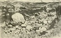 An illustration from Pictures in the Land of Temples; reproductions of a series of lithographs made in the Land of Temples, March-June 1913; (1915)