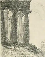 An illustration from Pictures in the Land of Temples; reproductions of a series of lithographs made in the Land of Temples, March-June 1913; (1915)