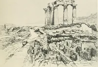 An illustration from Pictures in the Land of Temples; reproductions of a series of lithographs made in the Land of Temples, March-June 1913; (1915)