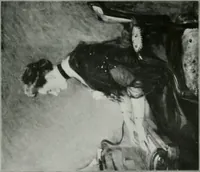 An illustration from The Pictures of 1909. Pall Mall Magazine extra, May 1909 (1909)