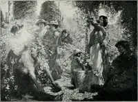 An illustration from The Pictures of 1909. Pall Mall Magazine extra, May 1909 (1909)