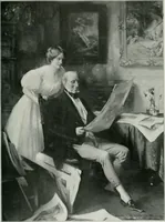 An illustration from The Pictures of 1909. Pall Mall Magazine extra, May 1909 (1909)