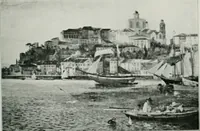 An illustration from The Pictures of 1909. Pall Mall Magazine extra, May 1909 (1909)