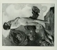 An illustration from The Pictures of 1909. Pall Mall Magazine extra, May 1909 (1909)