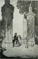 An illustration from The Pictures of 1909. Pall Mall Magazine extra, May 1909 (1909)