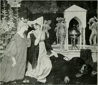 An illustration from The Pictures of 1909. Pall Mall Magazine extra, May 1909 (1909)