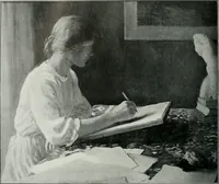 An illustration from The Pictures of 1909. Pall Mall Magazine extra, May 1909 (1909)