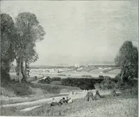 An illustration from The Pictures of 1909. Pall Mall Magazine extra, May 1909 (1909)