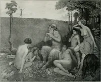 An illustration from The Pictures of 1909. Pall Mall Magazine extra, May 1909 (1909)