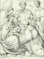 An illustration from Pinacoteca del Palazzo reale delle scienze e delle arti di Milano (1812)