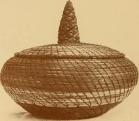 An illustration from The pine-needle basket book (1911)