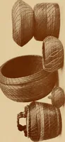An illustration from The pine-needle basket book (1911)
