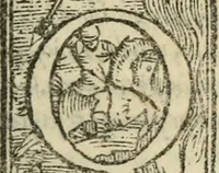 An illustration from Gli ingiusti sdegni. Comedia (1560)