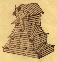 An illustration from Boys and girls pioneer builders. (1930)