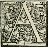 An illustration from Piovana comedia, overo noella del Tasco di Ruzante (1552)