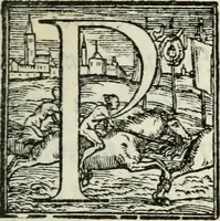 An illustration from Piovana comedia, overo noella del Tasco di Ruzante (1552)