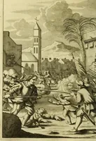 An illustration from Piratas de la America, : y luz à la defensa de las costas de Indias Occidentales. ... (1681)