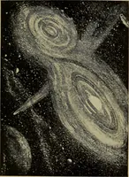 An illustration from The pith of astronomy <without mathematics>; the latest facts and figures as developed by the giant telescopes; (1896)