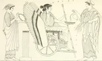 An illustration from Pitture di vasi fittili, esibite dal cav. F. Inghirami per servire di studio alla mitologia ed all storia degli antichi popoli (1838)
