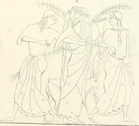 An illustration from Pitture di vasi fittili, esibite dal cav. F. Inghirami per servire di studio alla mitologia ed all storia degli antichi popoli (1838)