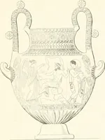An illustration from Pitture di vasi fittili, esibite dal cav. F. Inghirami per servire di studio alla mitologia ed all storia degli antichi popoli (1838)