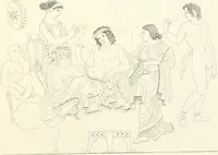 An illustration from Pitture di vasi fittili, esibite dal cav. F. Inghirami per servire di studio alla mitologia ed all storia degli antichi popoli (1838)